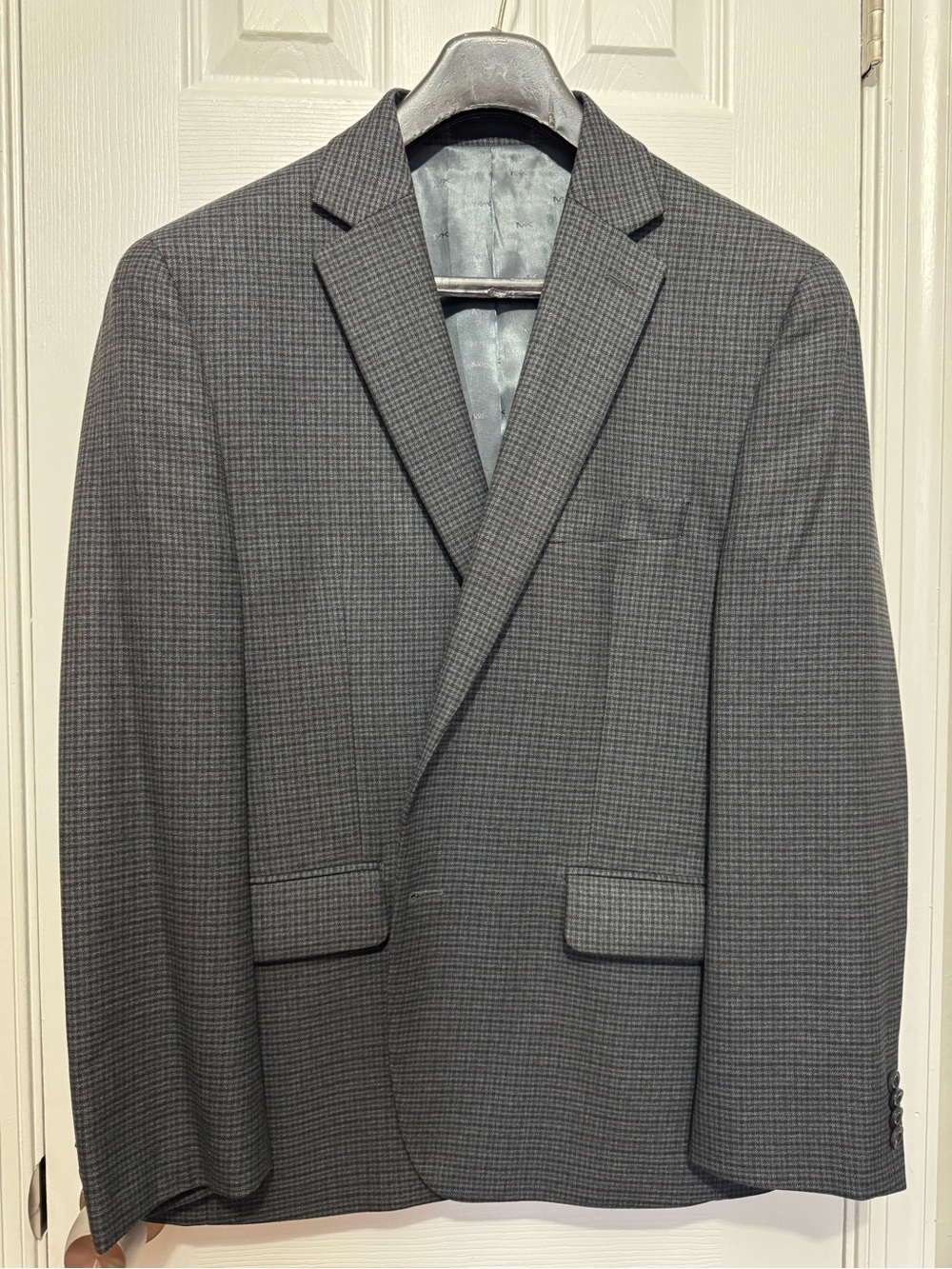 Michael Kors Men's Charcoal Micro-Check Sportcoat